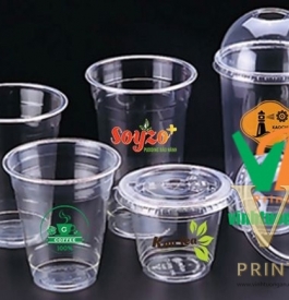 Tem decal nhãn dán ly nhựa