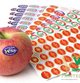 Tem decal nhãn dán trái cây