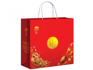 Nhãn dệt gắn túi quà Trung Thu – Nâng tầm giá trị sản phẩm