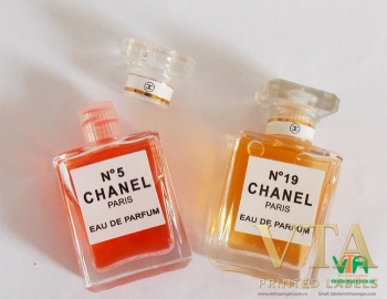 Tem decal nhãn dán chai, lọ nước hoa