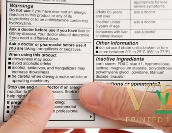 Tem decal hướng dẫn sử dụng thuốc