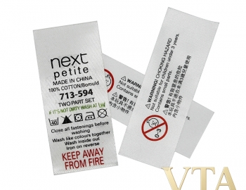 Nhãn Satin Quần Áo